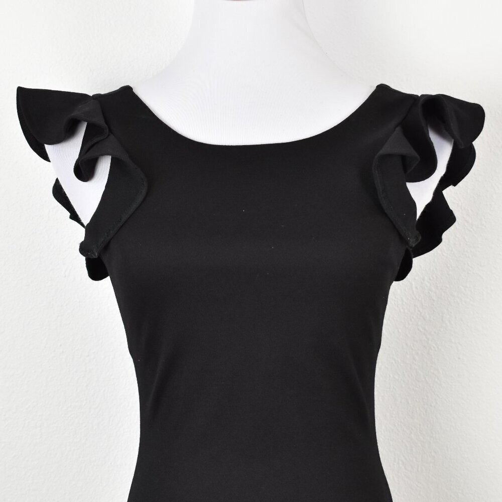 Amanda Uprichard Ruffle Bodycon Sheath Dress - S - Picture 2 of 9